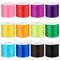 12 Rolls Elastic Crystal Tec String for Bracelets, 0.8 MM Stretch Bead String Cord Jewelry Thread for Bracelets, Necklaces, Clay Beads, Pony Beads (Multiple Colors)